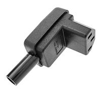 BeMatik - Clavija IEC-60320 C13. Enchufe Hembra con ángulo