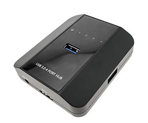 BeMatik - Concentrador SuperSpeed USB 3.0 de 4 puertos A hembra