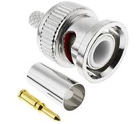 BeMatik - Conector de cable coaxial BNC macho (RG58)