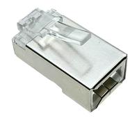 BeMatik - Conector FTP Cat.5e RJ45 Macho para crimpar a Cable 100-pack