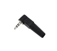 BeMatik - Conector Jack de 3,5 mm Stereo Macho acodado