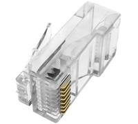 BeMatik - Conector UTP Cat.5e RJ45 Macho para crimpar a Cable 100-pack
