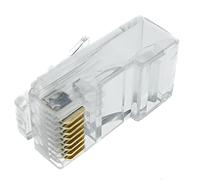 BeMatik - Conector UTP Cat.6 RJ45 Macho para crimpar a Cable 25-Pack
