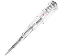 BeMatik - Destornillador buscapolos de Punta Plana de 3 mm, Detector de tensión con luz LED