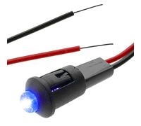 BeMatik - Luz LED piloto de 8mm 12VDC de color azul