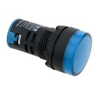 BeMatik - Luz piloto LED de 22 mm para Paneles de Control 220 Vac Azul