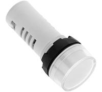 BeMatik - Luz piloto LED intermitente de 22 mm para paneles de control 220 VAC blanco
