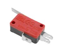 BeMatik - Micro interrupor momentáneo 1NO 1NC 250V 15A SPDT con palanca de 28mm (BU062)