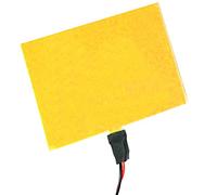 BeMatik - Panel electroluminiscente EL 100x100 mm Amarillo