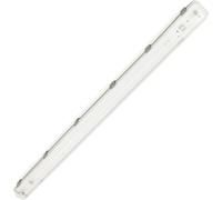 BeMatik - Pantalla estanca para tubo LED 1 x 1500 mm con conexión en dos extremos IP65 T8 G13