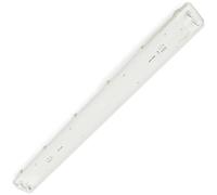 BeMatik - Pantalla estanca para tubo LED 2 x 1500 mm con conexión en dos extremos IP65 T8 G13