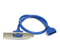 BeMatik - Placa USB 3.0 de HS20 Hembra a BH20 Macho (Perfil bajo)