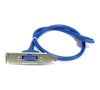 BeMatik - Placa USB 3.0 de HS20 hembra a HS20 hembra (perfil bajo)