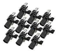 BeMatik - Portalámparas para luz LED piloto de 9mm 12VDC con Dos terminales 10-Pack