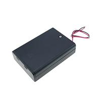BeMatik - Portapilas en Caja para 3 Pilas LR6 AA 1.5V con Interruptor