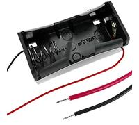 BeMatik - Portapilas Plano para 1 Pilas D LR20 R20 de 1.5V
