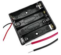 BeMatik - Portapilas Plano para 4 Pilas AAA LR03 de 1.5V