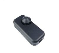 BeMatik - Potenciómetro regulador de luz con Interruptor de Color Negro