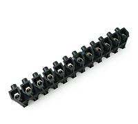BeMatik - Regleta de conexión de Cables eléctricos de sección 16mm Negra