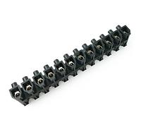 BeMatik - Regleta de conexión de Cables eléctricos de sección 35mm Negra