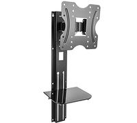 BeMatik - Soporte de pared para pantalla TV de 23" a 42" compatible VESA-100/200 con bandeja