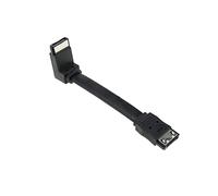 BeMatik - Super-Cable Datos SATA Recto a acodado de 10cm