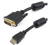 BeMatik - Super Cable HDMI 1.4 de Tipo HDMI-A Macho a DVI-D Macho de 3 Metros