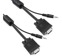 BeMatik - Super cable VGA con jack de audio de 3,5 mm macho macho de 1 m
