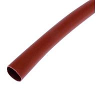 BeMatik - Tubo termoretráctil Rojo de 6,4mm en Bobina de 3 Metros