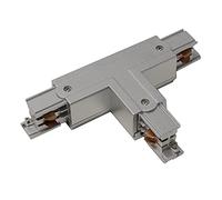 Cablematic - Unión empalme triple para carril rail de luz de techo 3-via gris