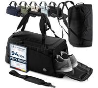 bemaxx Bolsa Deporte Hombre Mujer Bolsas de Viaje + Compartimento para Zapatos y Ropa Mojada | 40/60L con Función de Mochila, 30/50L Bolsa de Deportiva Fitness Gym Gimnasio Piscina Duffle Bag Travel