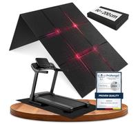 bemaxx Esterilla Fitness Protectora de Suelo PVC - para Aparatos de Fitness Equipos Deportivos Cinta de Correr Bicicleta Indoor, para Home Gym Yoga Pilates, Plegable Negra 200x90cm