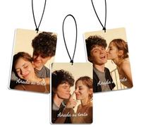 Bemaystar Ambientador de Coche Personalizado con Foto y Texto - Doble Cara, Regalo Creativo para Hombres, Mujeres, Novio y Novia, Formas Variadas (Rectángulo)