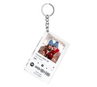 Bemaystar Llaveros Personalizados Regalos - Personalizados Con Foto Texto Canción, Llaveros Originales Placa Spotify Regalos de San Valentín, Cumpleaños, Aniversario, Navidad