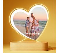 Bemaystar Regalos Personalizados: Lámpara Personalizada con Foto - Regalo Ideal para Navidad, Día de San Valentín, Día de la Madre y Día del Padre