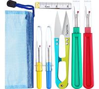 Bememo Kit de Abridor de Costuras, 4 Piezas de Removedor de Costura de Hilo Descosedor de Puntos Herramientas de Cortador de Hilos con Tijeras de Corte, Cinta de Medir Blanda y Bolsa de Almacenaje