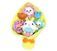 BEMIRO Ramo de peluche con conejo y ratón, poliéster, aprox. 40 x 30 cm, juego de peluche