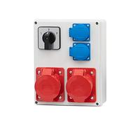 Bemis Distribuidor de pared R-240 16 A 5p, 32 A, 5 p, 2 x 230 V, IP44, metal