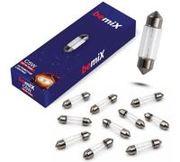 bemiX 10 bombillas C5W 12 V 5 W 39 mm SV8,5 Soffittenlampe - Luz de matrícula interior, maletero, guantera - Bombilla para coche, autocaravana y remolque