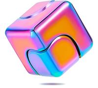 BEMKWG Fidget Spinner, metal, estrés, antiansiedad, juguete del cubo inquieto, juguetes sidget, juguetes para reducir el estrés, espiral, dados inquietos