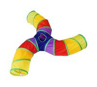 Bemodst Túnel de gato tipo S, 2 vías/3 vías/4 vías/5 vías (3 vías)