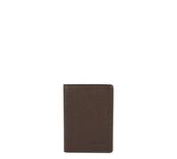 BEMON - Portatarjetas de piel Enzo, chocolate, H10,5 x L7,5 x P1,5 cm, cartera de cuero Bemon