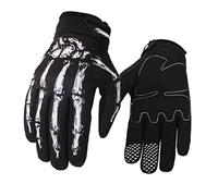Bemonew Guantes de Motocicleta con Pantalla táctil Antideslizantes, Guantes de Bicicleta con Esqueleto, Manoplas para Montar para Hombres y Mujeres M 1 par