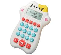 Bemonew Juegos de matemáticas para niños de 8 a 12 años, calculadora LCD amigable para la Vista para niños con más de 6 Millones de Preguntas de práctica, Blanco