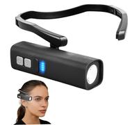 Bemonew Linterna Frontal, Linterna Frontal mecánica Ajustable con Sensor de Ondas, Resistente a Salpicaduras IPX4 para Correr, Acampar, Pescar con Poca luz