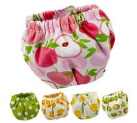 Bemonew Pañales de conejillo de indias, paquete de 5 pañales para mascotas, reutilizables, lavables, absorbentes, con 5 bonitos patrones, talla M