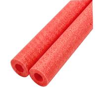 Bemonew Paquete de 2 fideos de piscina grandes, tubos de espuma de fideos para piscina, flotadores huecos gruesos extra densos y suaves, rojo, 59 pulgadas de largo