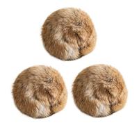Bemonew Pelota de Juguete para Gatos 3 Unidades con Hierba gatera Pelota de Juguete con Pelo sintético y Vid Plateada para Jugar en Interiores y liberar energía e instintos de Caza.