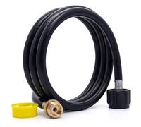 Bemonew Propane Line - Manguera adaptadora de propano, 4 pies de sellado grueso, adaptador a prueba de fugas, convertidor de 20 libras a 1 libra para camping, portón trasero, calefacción, parrilla