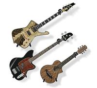 BEMTE Soporte de pared horizontal para guitarra eléctrica, bajo, ukelele